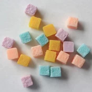 Cute Resin Square Sugar Candy Ball Artificial Jelly Candy Sugar