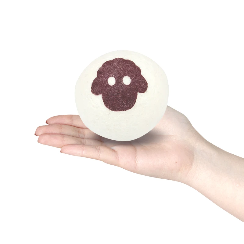 

hand made eco friendly organic wool dryer balls, White