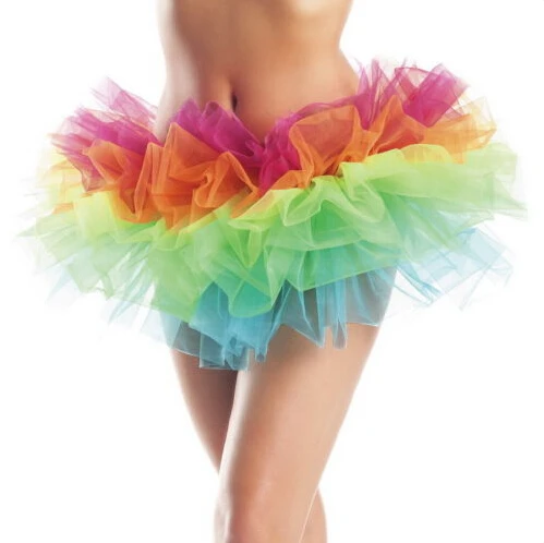 

Women Organza Dancewear Tutu Skirt Adult 5Layer Ballet Pettiskirt Princess Party Skirt