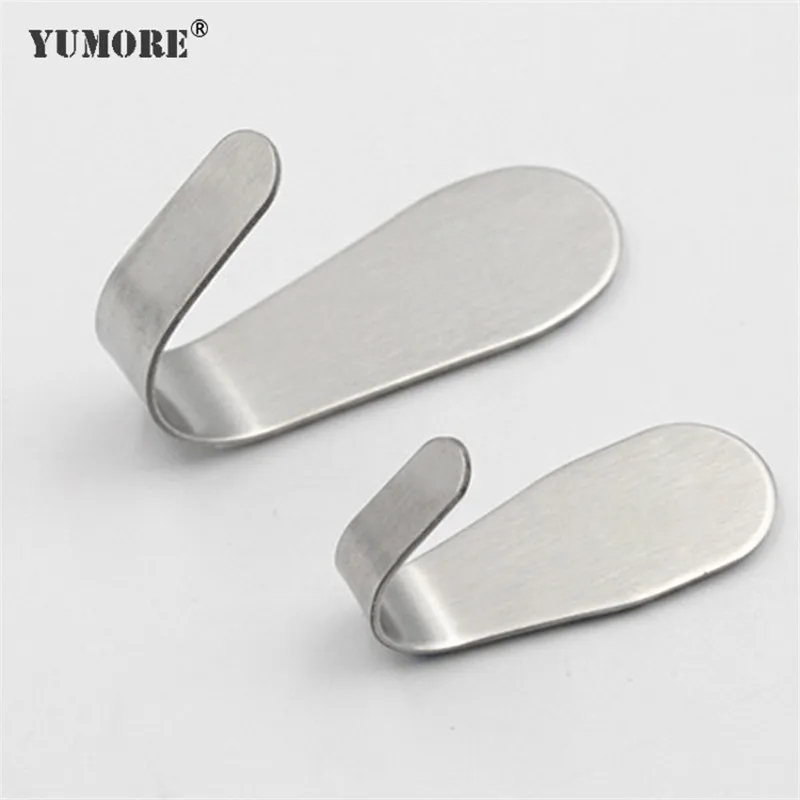 

Strong sticky stainless steel garment robe decorative bathroom safety adhesive hook