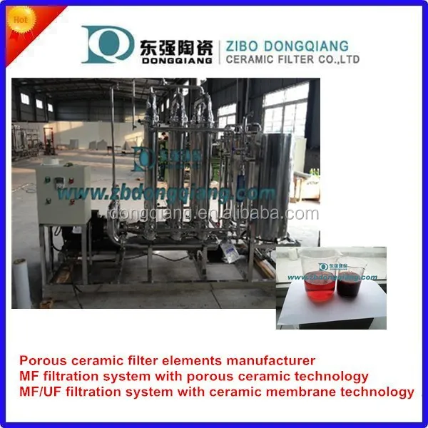 
ceramic membrane for wine clarification 