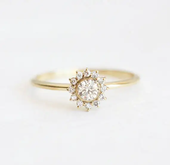

New Design Affordable Price Silver Flower Ring 925