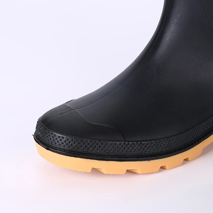 
Non safety acid resistant rubber rain boots for work 