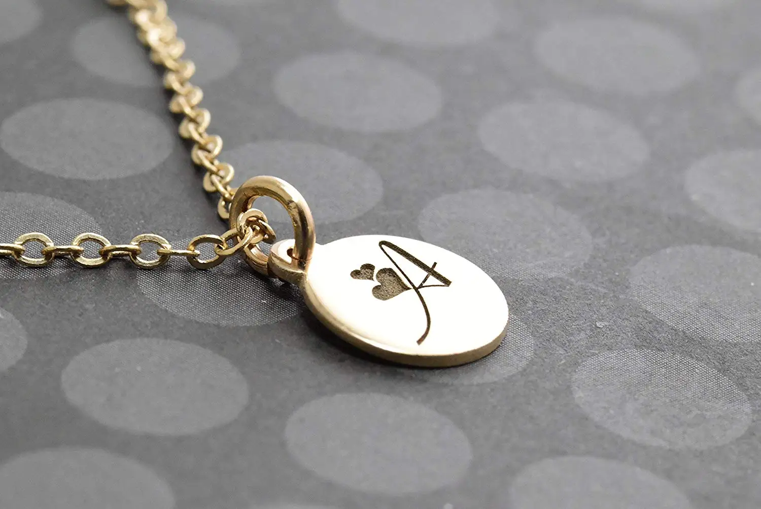 18 Solid 14K Gold Chain Solid 14K Rose Gold Small Initial Dainty Pendant Necklace Carleen Alphabet Letter Coin Pendant Necklace Set with Mother of Pearl Round Diamonds Fine Jewelry for Women Girls
