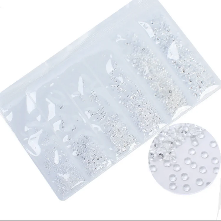 

Nails Art 3D Decorations designs Flat Back Mixed size Crystal Rhinestones