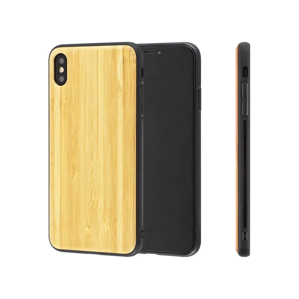 

Free Sample Blank Wood TPU Back Cover Mobile Phone Case For iPhone 8, Original wood color