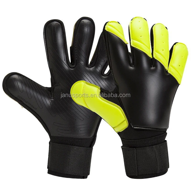 

WoWEN-3083# Latex PRO Fingersave Protection professional gloves goalkeeper soccer, Blue;red;black;yellow;green;white