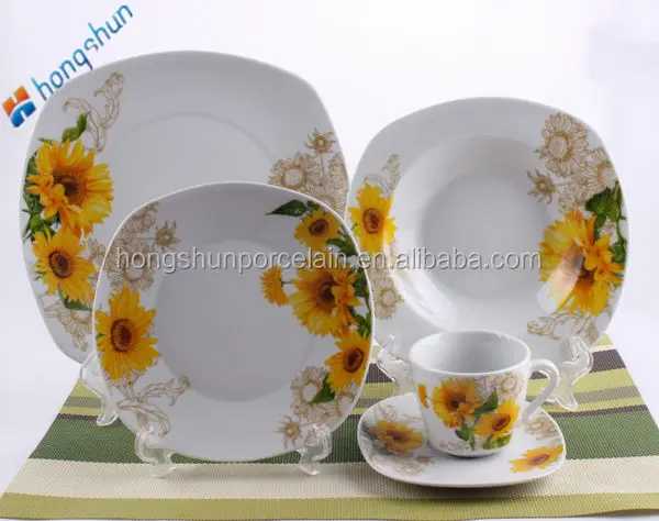 sunflower dinnerware