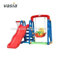 

Mini indoor and outdoor kids plastic slide play set for home