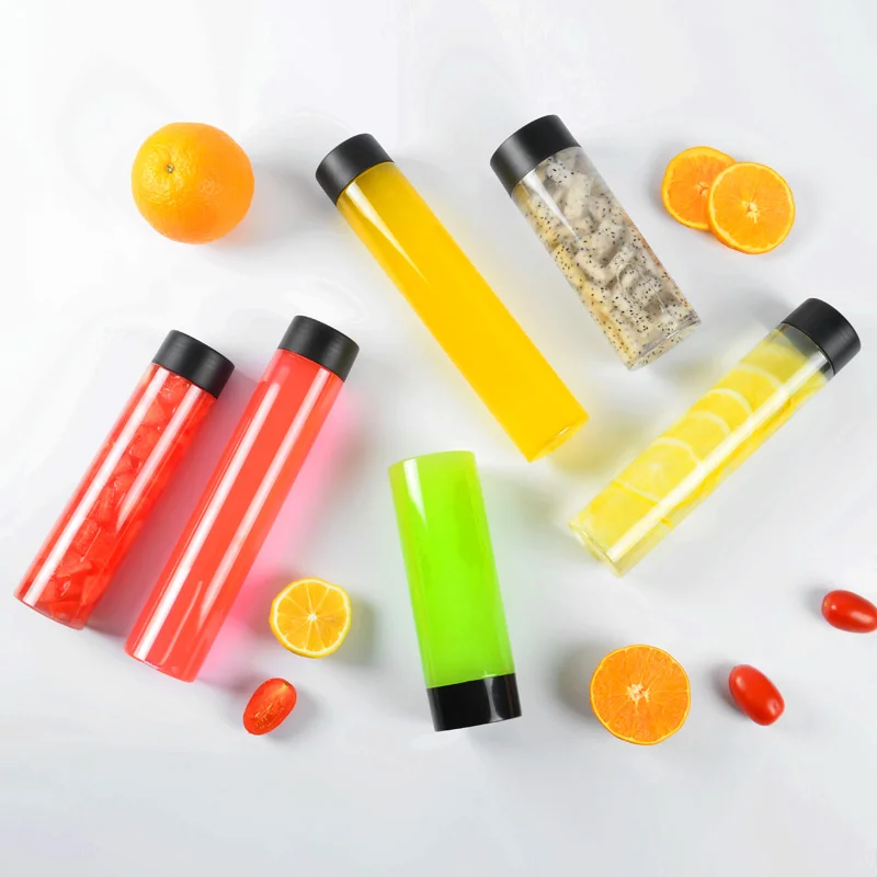 Manufacture 350450ml Juice Disposable Beverage Bottles Packing Plastic
