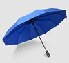 Top Quality Logo Customized Auto Open and Close Three Section Umbrella