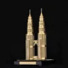 Custom Metal Crafts Building Model Decoration Crystal Malaysia Twin Towers