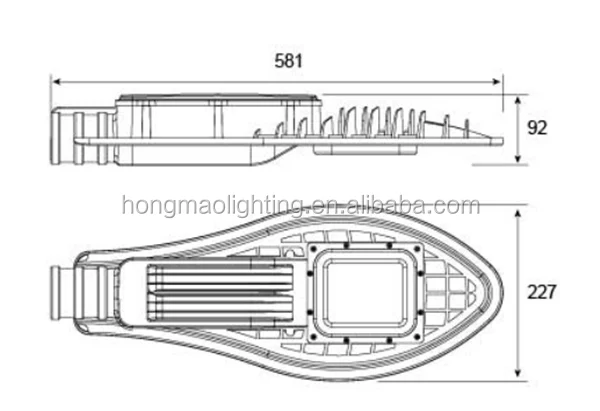 Special price 5 years warranty 25w aluminum led street lamp housing