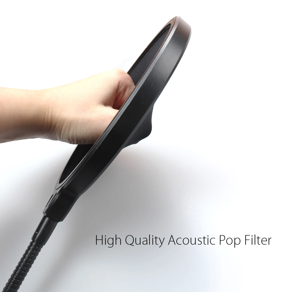 maono Black professional metal microphone pop filter
