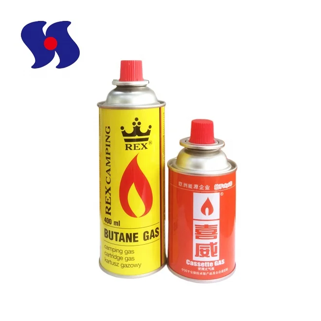
Butane Gas Cartridge Aerosol Tin Can with Valves 