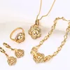 62731 New arrival made in china wedding 18k gold plated costume jewelry set