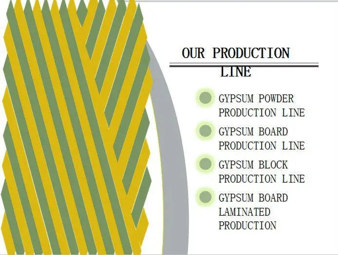 15000 -500000 tons gypsum powder production line pop CE ISO 9001