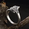 925 Silver Phoenix Ring New Fashion 100% Original S990 Sterling Thai Silver Rings for Women Jewelry Adjustable Size