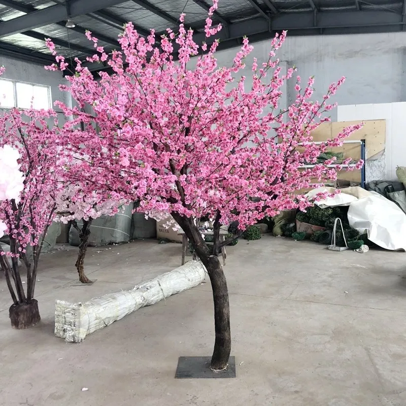 3 Meter Height Artificial Peach Tree Fiberglass Trunk From Factory Buy Spring Peach Tree,Full