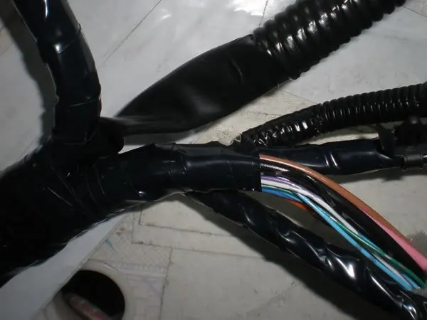 PVC electrical insulation tape application