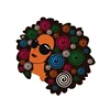 Afro Beauty with Mask Brown Iron on Pattern Vinyl Heat Transfer