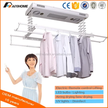 Home Furniture Ceiling Mounted Automatic Clothes Drying Rack Electric Remote Control Clothes Airing Dryer Hanging Rack Buy Home Furniture Electric