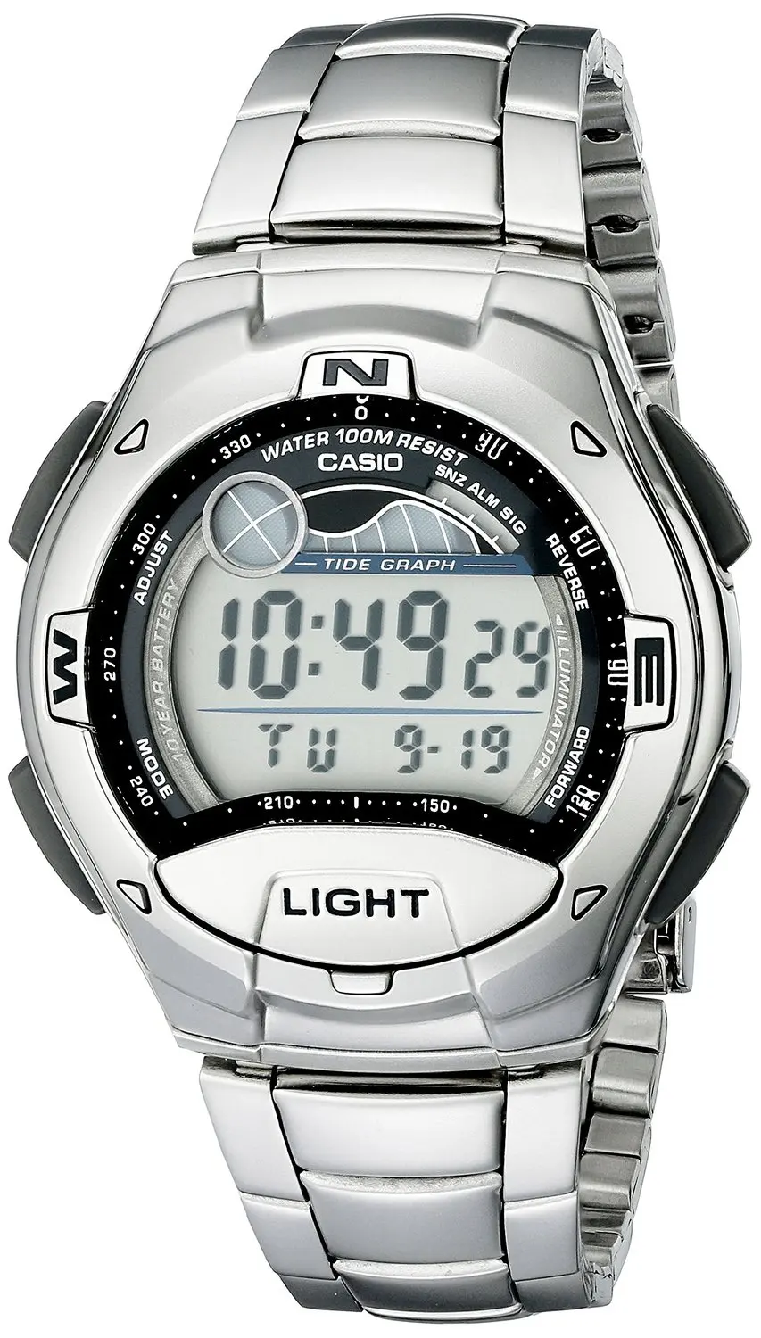 casio pathfinder moon phase hunting watch