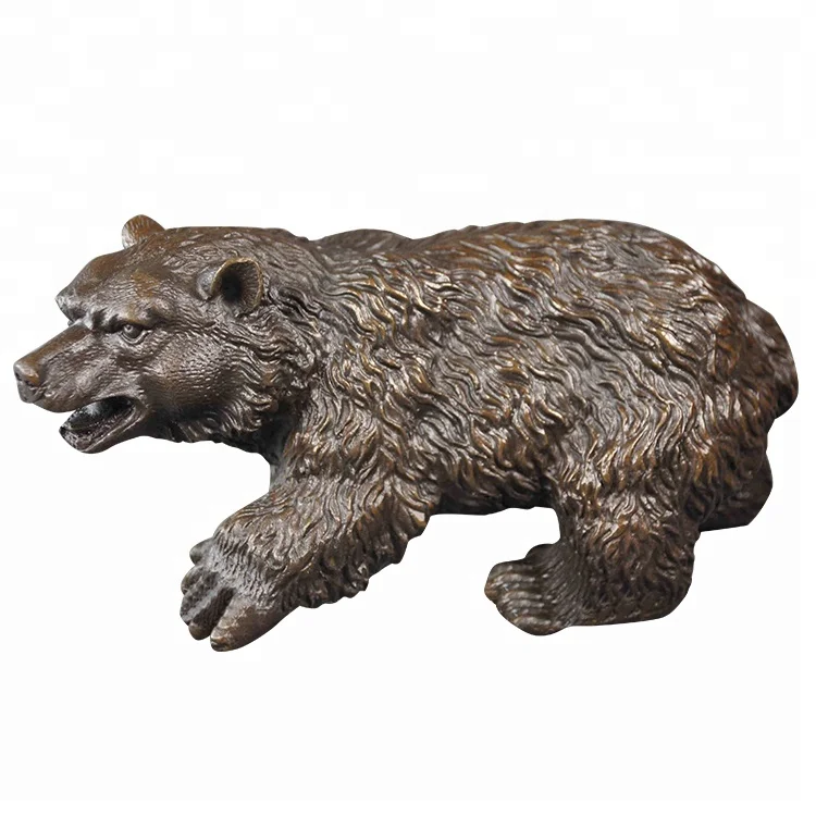 

DW-150 Bear Statue Sculpture Pure Bronze European Wildlife Animal Figurine Copper Artwork Home Desktop Garden Decor