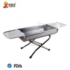 Outdoor Korean Instant Barbecue Grill Balcony Metal Stainless Steel BBQ Grill Table Barbecue