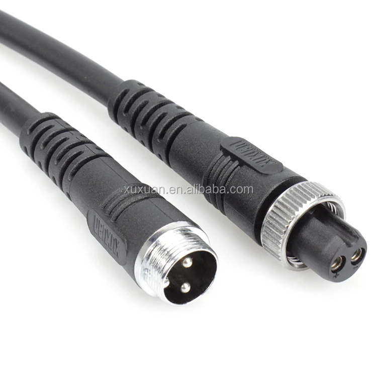 2pin Maletofemale Electric Fishing Reel Power Cord Fast Charging