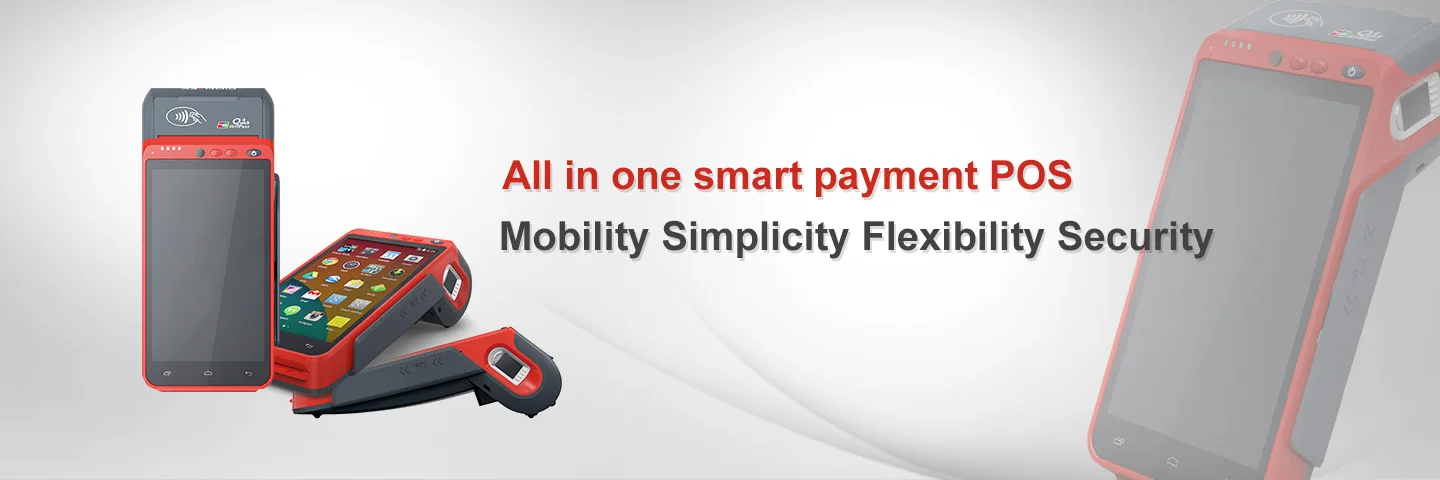 All in one Payment System Mobile POS Terminal with Card Reader and Printer