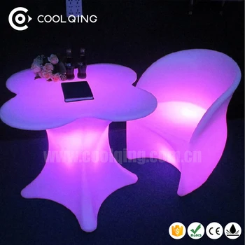 Illuminated Table Glowing Led Cocktail Table Nightclub Furniture