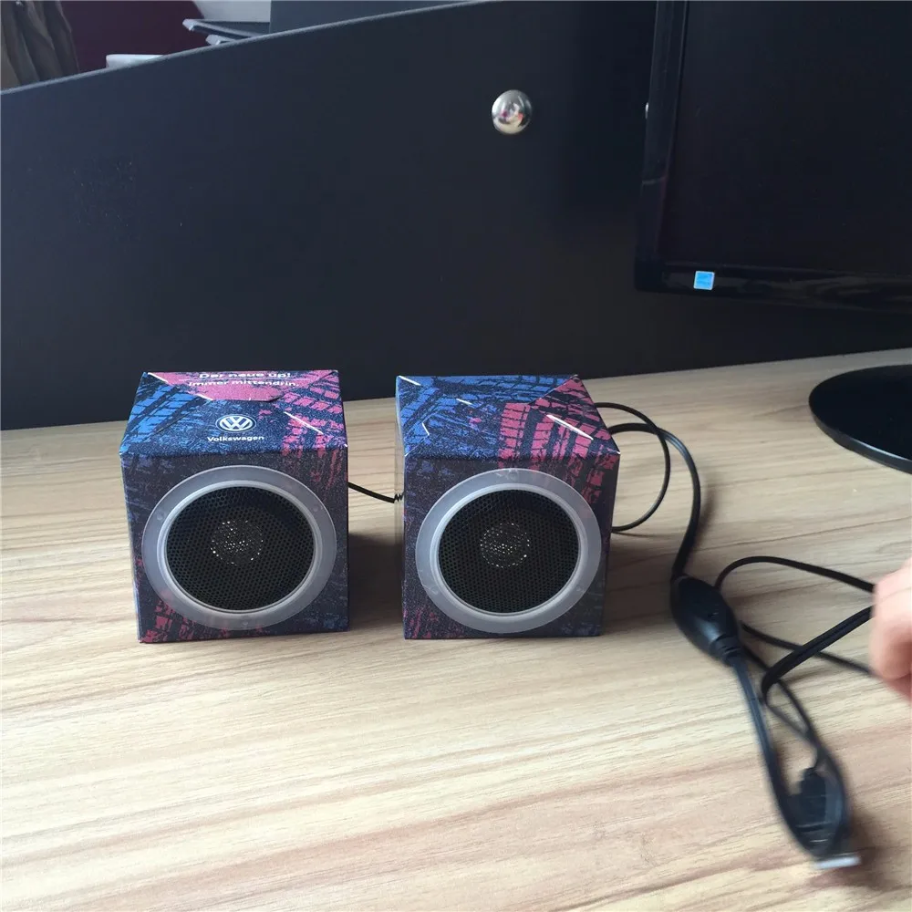 Creative Folding Paper Box Assemble Speaker,Mobile Phone Paper Box Diy