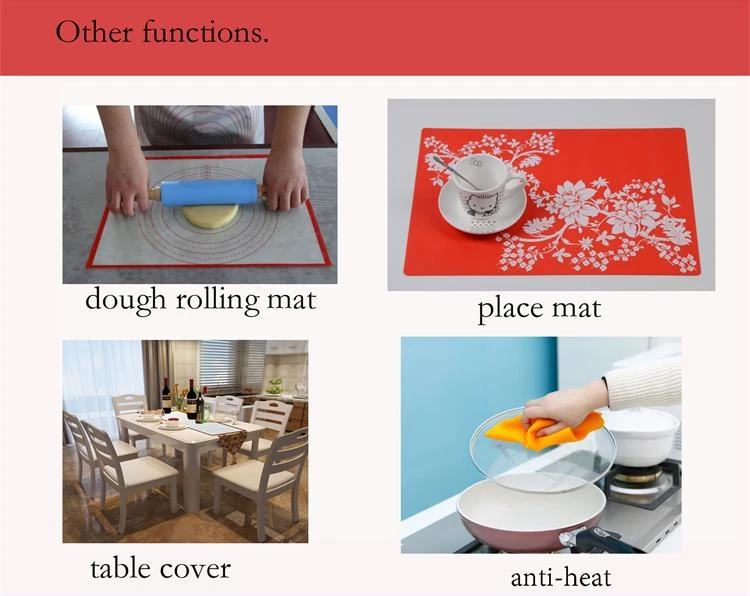 60 X 40 Cm Nonstick Nonslip Silicone Pastry Rolling Mat With Measuring