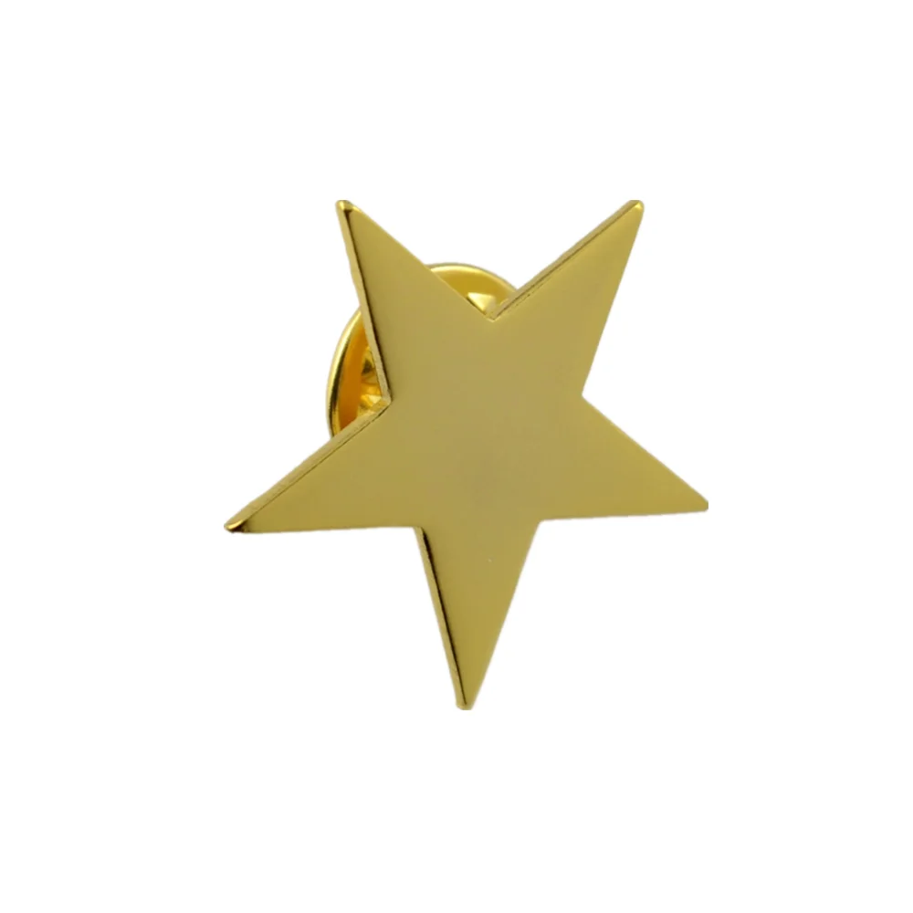 Star pin. Золоченая звезда. Звезда с позолоченным ребенком.