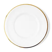 

Wholesale 13 inches round gold rim glass wedding dinner charger plate