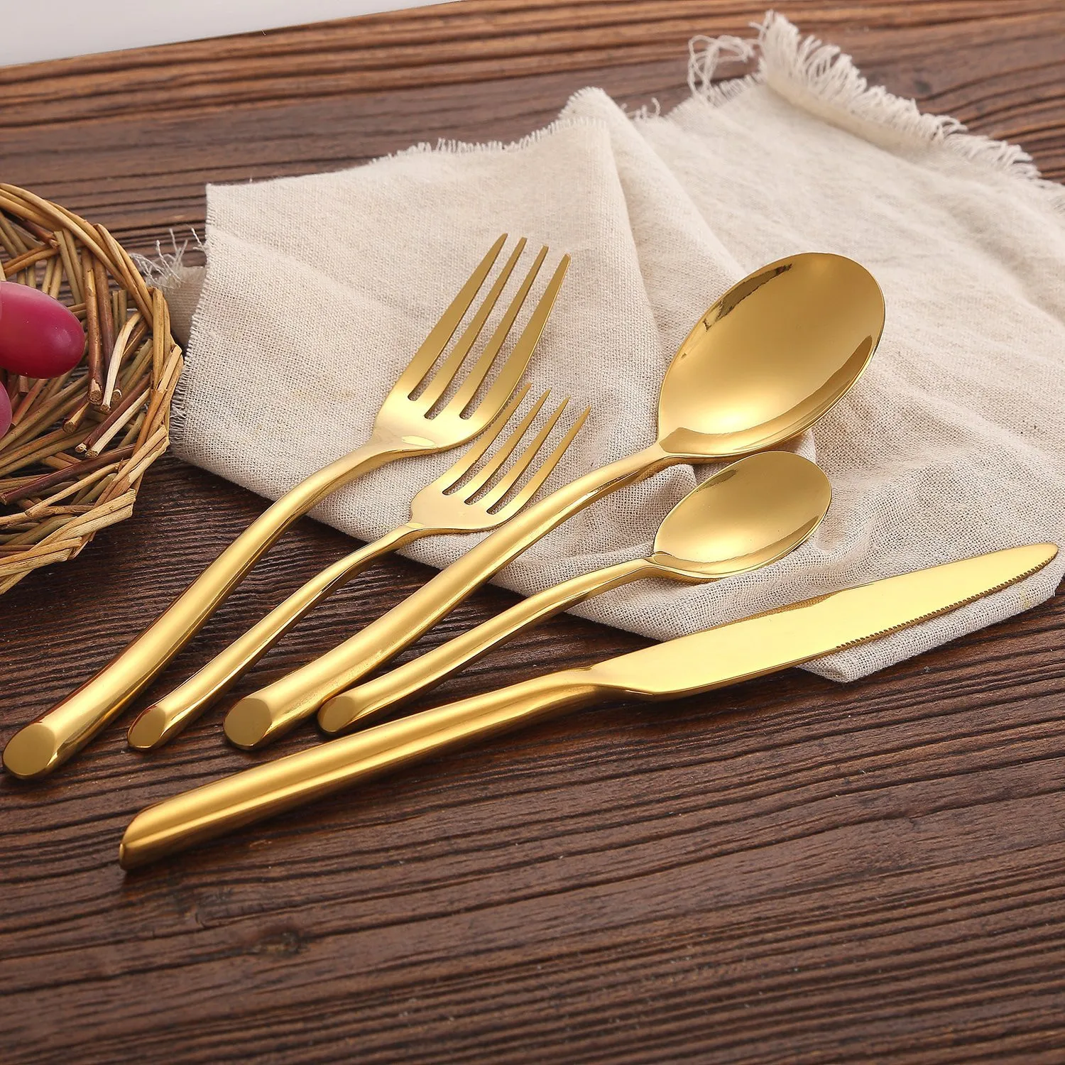 

professional stainless steel custom gold flatware manufacturer