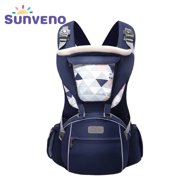 

SUNVENO New Design Infant Toddler Ergonomic Baby Carrier with Hipseat For Baby Infant Toddler Kids 0-36M, Red;blue;gray;pink