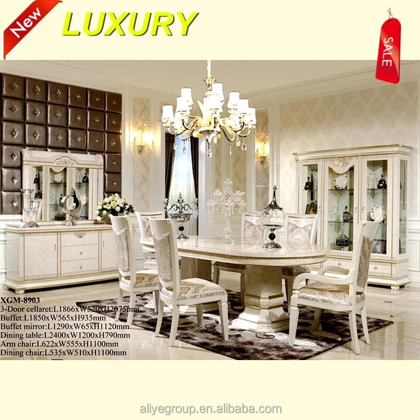 Xg 8903 High End Furniture Dining Room Sets View Living Room Set Arabic Aliye Product Details From Guangdong Luxury Homey Furniture And Interior Decoration Co Ltd On Alibaba Com