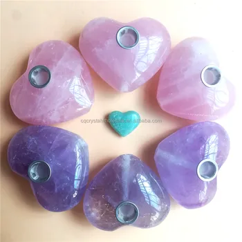 rose quartz heart stone