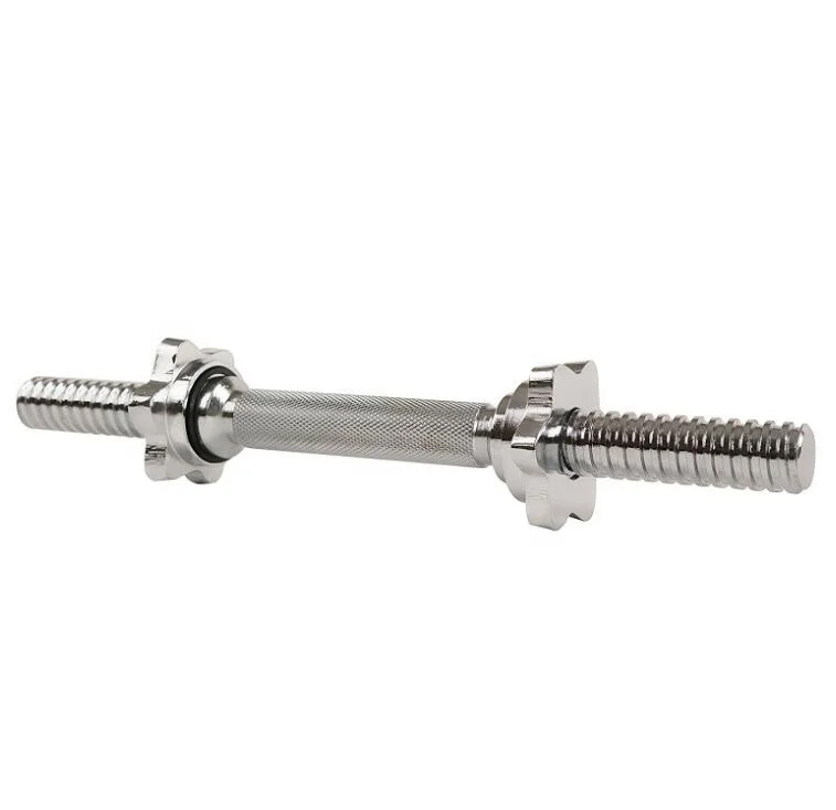 

Chrome Dumbbell Bar, 14-Inch with star collars, Chromed