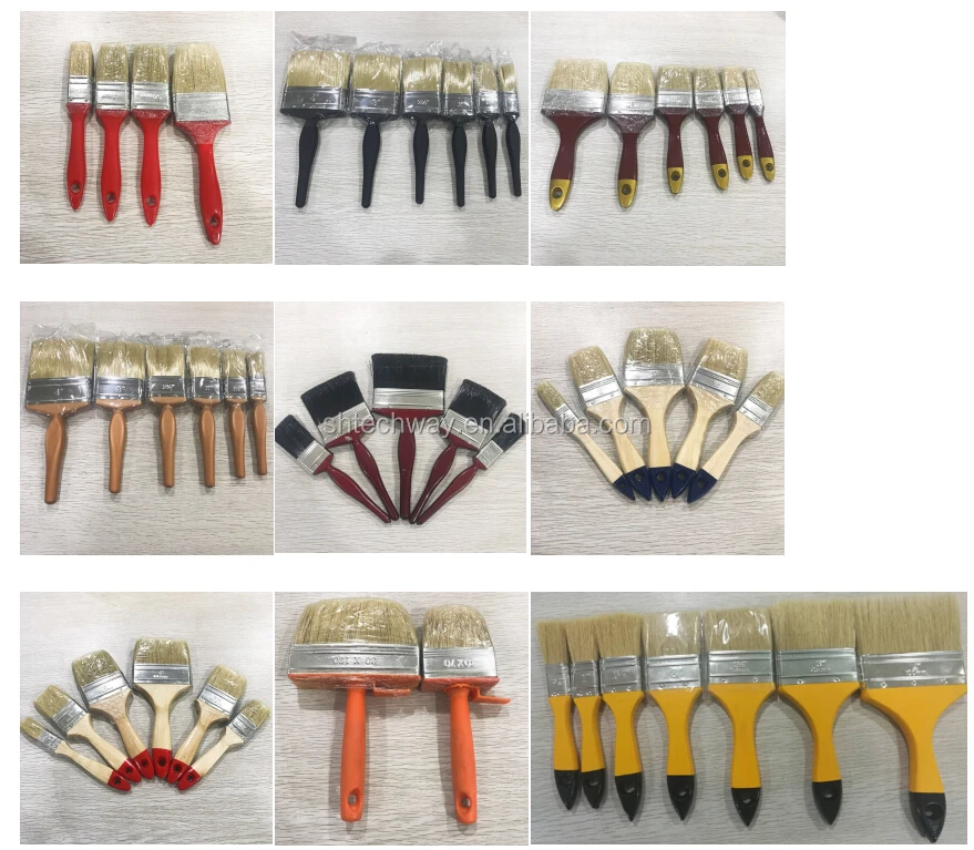 Oem Wooden Brush Wall Paint Brush Set For 1 Inch 2 Inch 4 Inch Buy Paint Brush,Wall Paint