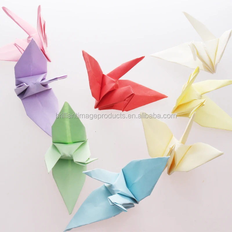 China Handmade Fold Large Blue Origami Cranes Wholesale Buy Hot Sale