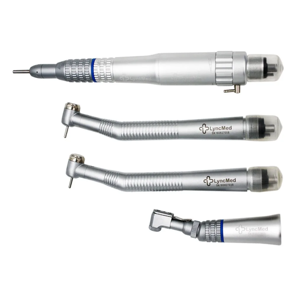 

2 Turbina Dental High Speed Handpiece 4 Holes + Kit Contra Angle Micromotor Kit, N/a