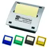 Promotion personal office desktop collecting plastic silver cube square removable extracted box paper pull block memo holder pad