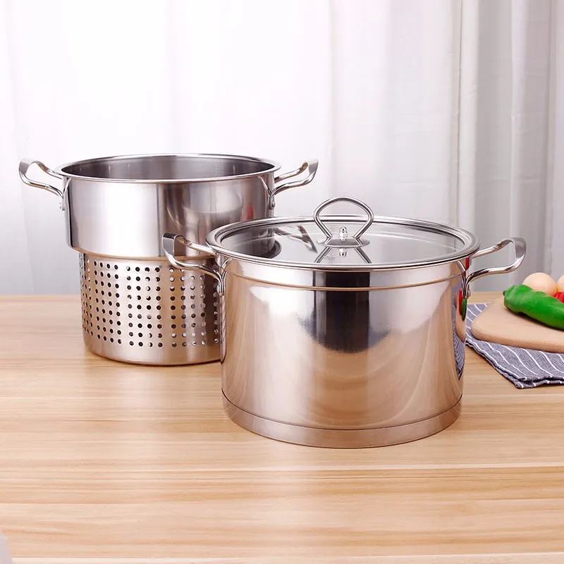 Stainless Steel Noodle Pot Pasta Pot With Strainer And Basket - Buy ...