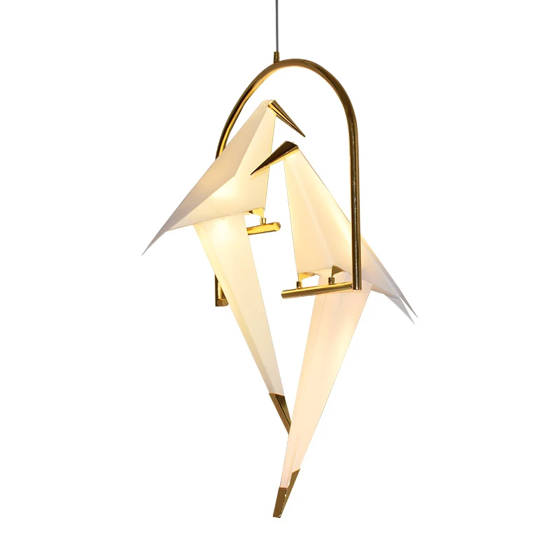 Best Seller Items Paper Crane Shape Ceiling Bedroom Lights Modern Bedroom Decor Lamp Beside Hanging Light For House