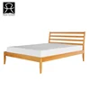 Hanm Simple Modern Solid Wood Double Bed Designs For Bedroom Furniture