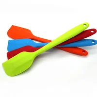 

Custom Design Stainless steel Wooden BBQ mini kitchen 3-piece plastic private label silicone spatula