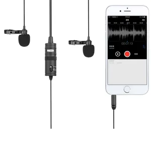 BOYA M1DM Dual Head Lavalier Microphone Cameras & Phones